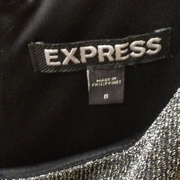 Beautiful Express Metallic Dress EUC - Picture 2 of 5